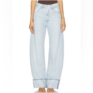 PAIGE Arellia Barrel Jeans in Flowers Distressed